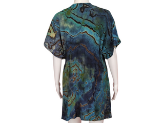 Women's Large/XL Reverse Tie Dye Swim Cover-up