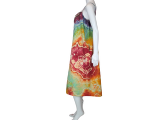 Women's Large Reverse Tie-dye Dress