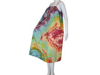 Women's Large Reverse Tie-dye Dress