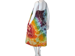 Women's Large Reverse Tie-dye Dress