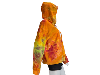 Women's XL Tie-dye Zip Up Hoodie