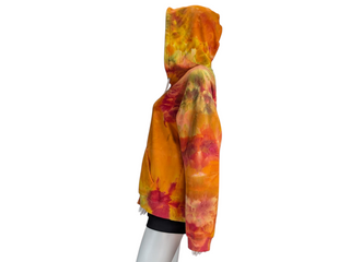 Women's XL Tie-dye Zip Up Hoodie