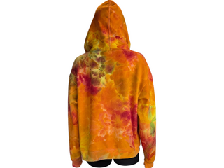 Women's XL Tie-dye Zip Up Hoodie