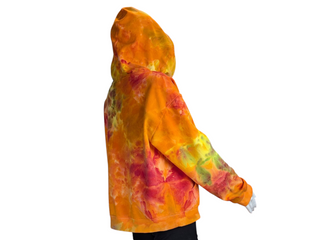 Women's XL Tie-dye Zip Up Hoodie