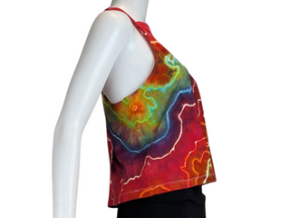 Women's Medium Tie-dye Racerback Tank Top