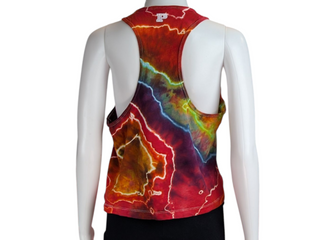 Women's Medium Tie-dye Racerback Tank Top