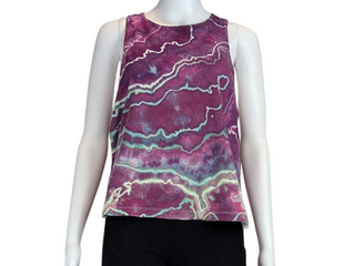 Women's XL Tie-dye Racerback Tank Top