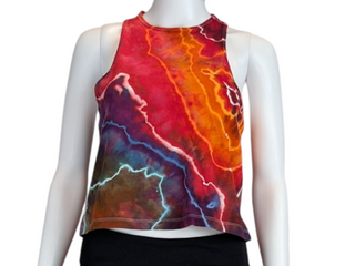 Women's XS Tie-dye Racerback Tank Top