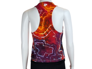 Women's XS Tie-dye Racerback Tank Top