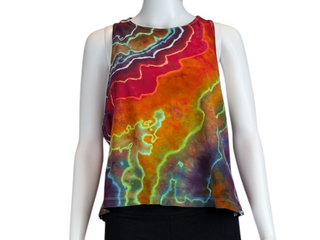 Women's XL Tie-dye Racerback Tank Top