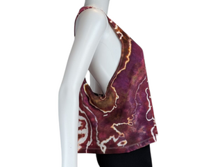 Women's XL Tie-dye Racerback Tank Top