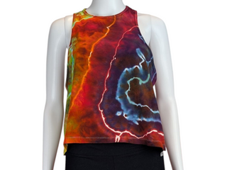 Women's Medium Tie-dye Racerback Tank Top