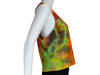 Women's Medium Tie-dye Racerback Tank Top