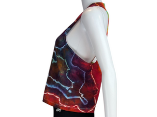 Women's Medium Tie-dye Racerback Tank Top