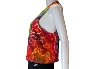 Women's Small Tie-dye Racerback Tank Top