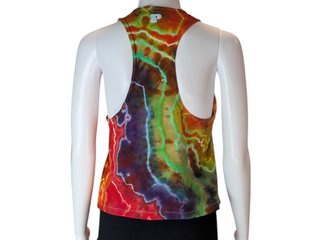 Women's Small Tie-dye Racerback Tank Top