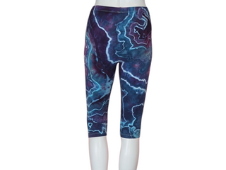 Women's Small Tie-dye Capri Leggings