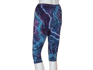 Women's Small Tie-dye Capri Leggings