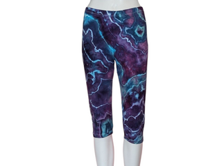 Women's Large Tie-dye Capri Leggings