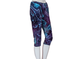 Women's Large Tie-dye Capri Leggings