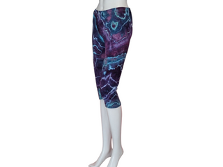 Women's Large Tie-dye Capri Leggings