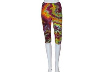 Women's Large Tie-dye Capri Leggings