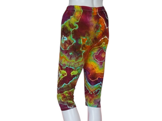 Women's Large Tie-dye Capri Leggings