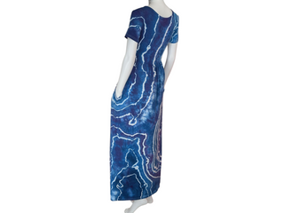 Women's Small Tie-dye Flowy T-shirt Dress