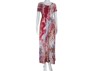 Women's Small Tie-dye Flowy T-Shirt Dress