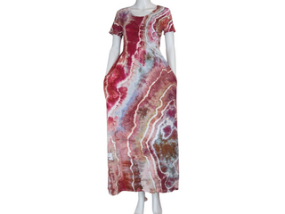 Women's Small Tie-dye Flowy T-Shirt Dress