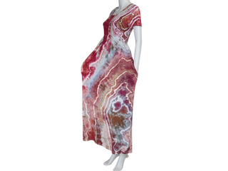 Women's Small Tie-dye Flowy T-Shirt Dress