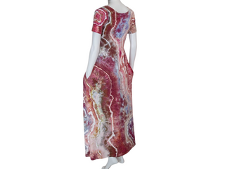 Women's Small Tie-dye Flowy T-Shirt Dress