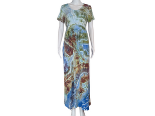 Women's Large Tie-dye Flowy T-Shirt Dress