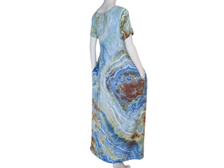 Women's Large Tie-dye Flowy T-Shirt Dress