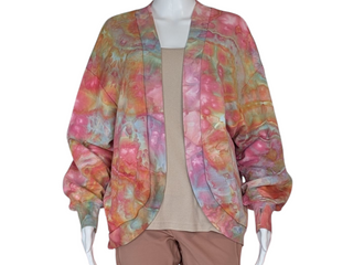 Women's Medium Tie-dye Cardigan Sweatshirt