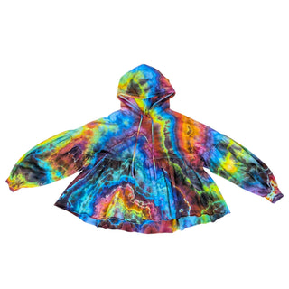 Women's XS Tie-dye Babydoll Hoodie