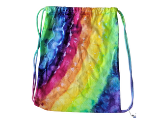 Unisex Tie-dye Rainbow Drawstring Bag