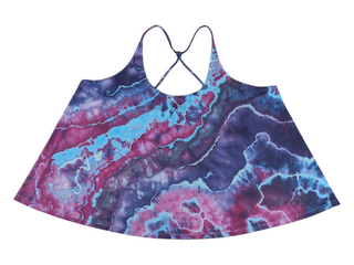 Women's 3XL Flowy Tie-dye Tank Top