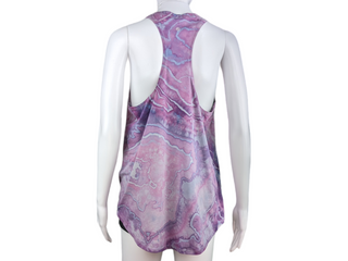 Women's Large Tie-dye Racerback Tank Top