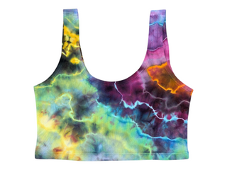 Women's Large Tie-dye Cropped Tank Top