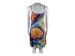 Women's Small Tie-dye Sundress With Pockets