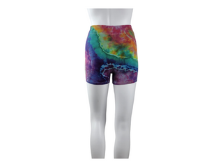 Women's XS Tie-dye Workout Shorts