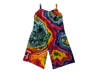 Women's XL Tie-dye Rainbow Jumpsuit