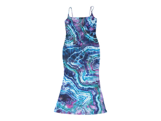 Women's Medium Geode Tie-Dye Dress