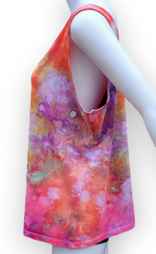 Women's 2XL Scrunch Tie-dye Tank Top