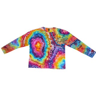 Men's 3XL Tie-dye Long Sleeved Lightweight T-Shirt