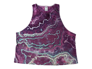 Women's XL Tie-dye Racerback Tank Top