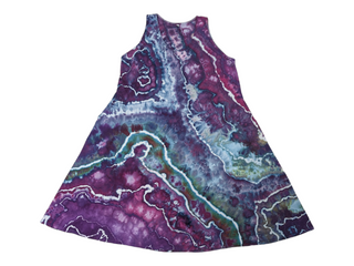 Women's XXL Flowy Tie-dye Sundress with Pockets