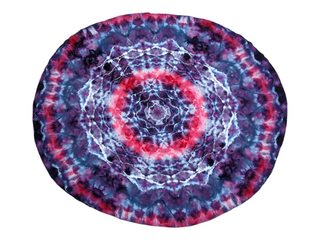 Tie-dye Mandala Oval Tapestry