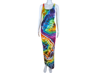 Women's XS Rainbow Geode Tie Dye Dress